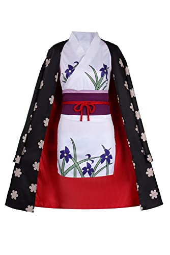 Wolyzz Nico Robin Cosplay Anime Kostüm Outfit Robin Kimono Ghost Island, Spatz, XX-Large von Wolyzz