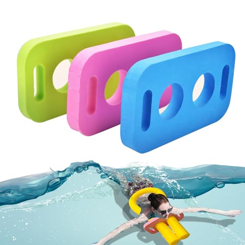 Womsclo 3 PCs Schwimmnudelanschluss Eva Swimming Stick Buntes Nudelbuilder -Stecker Praktischer Pool -Nudel -Stecker mit 2 Kreuzlöchern für Schwimmanfänger (Pink+Grün+Blau), Schwimmnudeln von Womsclo