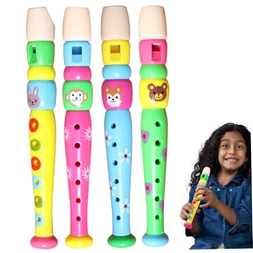 4pcs Recorder -Instrument für Kinder farbiges Plastikrekorderinstrument für Kinder Lernen Rhythmus Flöte Instrument Baby Early Education Musik & Soundspielzeug für Kinder im Vorschulalter, Rekorder I von Womsclo