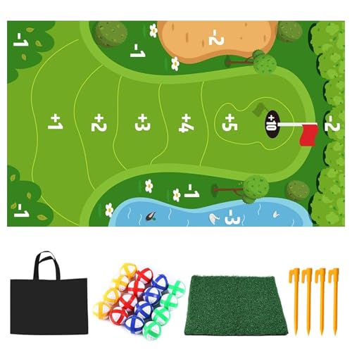 Corn Hole -Spiele für Erwachsene, Golfzubehör für Männer, Golfgeschenke für Männer, Golf -Chipping -Spiel, Golfausrüstung, Golfspiele für Erwachsene Innenräume, Golf -Sachen, Golftraining, Golfgesche von Womsclo