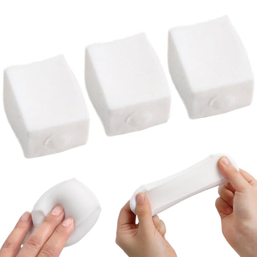 Womsclo Teigkugel, 3pcs Tofu -Stressbälle, langsam steigende Stressspielzeug, formbare Plastik -Squeeze -Spielsachen, 2,2 x 1,6 x 1,2 tragbar für Erwachsene Kindergeschenke, Teigkugel von Womsclo