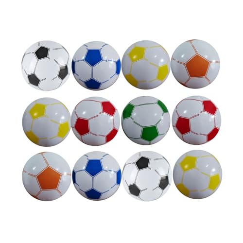 Womsclo 12pcs Kinder weiche leichte Fußball -Plastikfußball -Fußball, weiche Fußball für Kinder im Innenräumen, ideal für Innen- und Freien, Strand und Garten 28 cm, Größe 2 Fußball von Womsclo