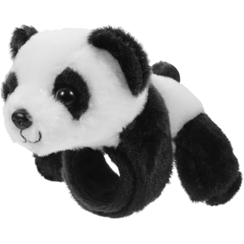 Womsclo Animal Slap Armbänder 5.5x4.7 niedliche Panda Plüsch -Slap -Armband gefüllt von Womsclo