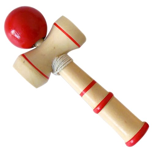 Womsclo Kendama, 5,3x2,2 Zoll Holz Kendama Spielzeug, leicht zu Spielen klassisches Japanisches Spielzeug Kendama Übungskörperkoordination und -Kontrolle, Spielzeug für Anfänger und Profi Kendama von Womsclo