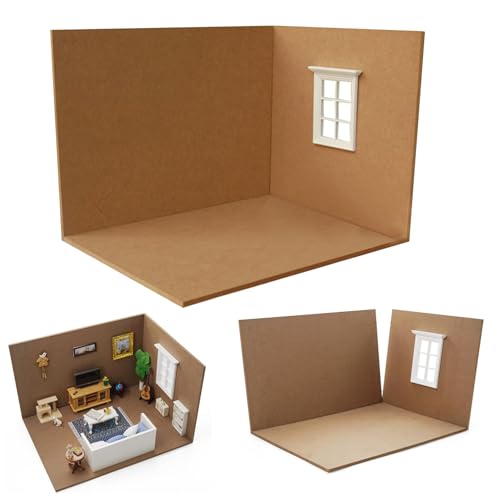 Womsclo Miniaturraum Kit 1:12 Holz winziges Haus Kit einfach Installieren Sie Mini House Building Kit anpassbares DIY Dollhouse für Puppenhaus, Miniaturraum Kit Kit von Womsclo