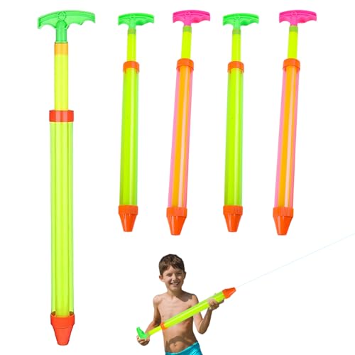 Womsclo Wasserpistole Langer Wasser -Squirter für Kinder Pool Spielzeug 5pcs 43 cm Spaß Wasser Soaker Gun für Schwimmbad Strandgarten Outdoor (zufällige Farbe), Wasserpistole von Womsclo