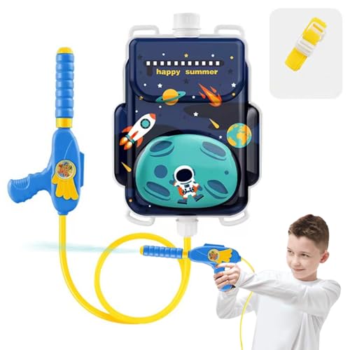 Womsclo Water Squirter für Kinder Wasser Rucksack Wasserpistole Spritzspielzeug mit 1300 ml Wassertank für Kindersummer Beach Pool Astronauten, Rucksack Wasserpistole von Womsclo