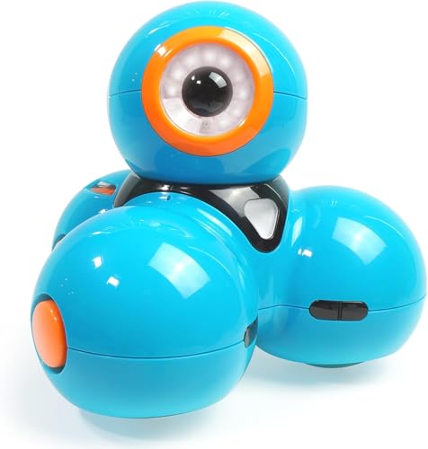 Wonder Workshop Dash - Programmierroboter für Kinder ab 6 Jahren - Sprachgesteuert - Navigiert um Objekte herum - 5 kostenlose STEM-Programmier-Apps, Blau von Wonder Workshop