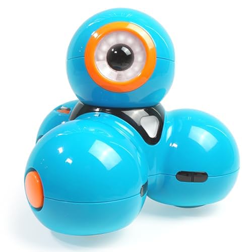 Wonder Workshop Dash - Programmierroboter für Kinder ab 6 Jahren - Sprachgesteuert - Navigiert um Objekte herum - 5 kostenlose STEM-Programmier-Apps, Blau von Wonder Workshop