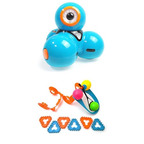 Wonder Workshop Dash Roboter und Katapult spielerisch programmieren Lernen für Mädchen und Jungs - Mint/STEAM Spielzeug - Lernroboter mit kostenlosen Apps von Wonder Workshop