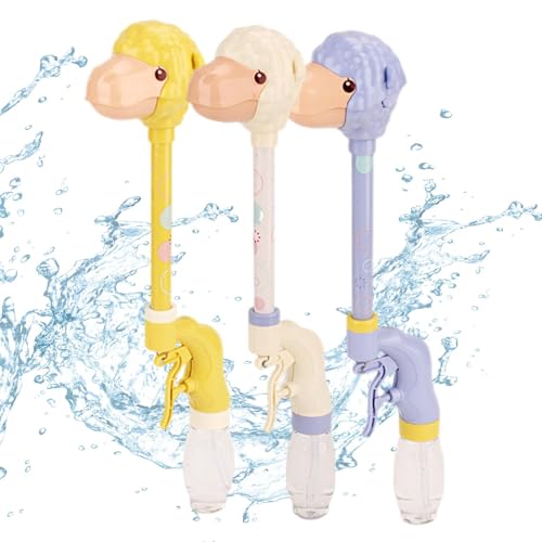 3 Stück Wasserspiel Kampf Spielzeug, Longneck Wasserpistole Für Kinder, Wasserspritz Spielzeug, Cartoon Alpaka Form Wasserspielzeug Für Außenbereich, Interaktives Sicheres Wasserspiel Kampfspielzeug von Wonsfuleu