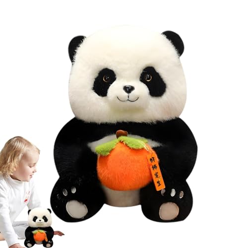 Wonsfuleu Panda-Plüschtiere, Panda-Stoffpuppe | Tierplüschpuppe - Kuschelige Zoo-Plüschtiere für das Kinderzimmer, entzückendes Tier-Trösterspielzeug mit Kaki als -Dekoration von Wonsfuleu