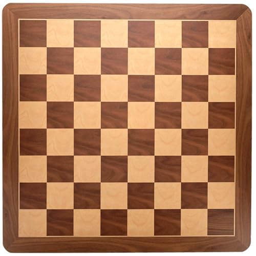 WE Games Schachbrett aus Holz mit abgerundeten Ecken 16 Zoll, großes Schachbrett für Erwachsene, elegantes Schachbrett mit 1,625-Zoll-Quadraten, klassisches Walnuss-Design von Wood Expressions