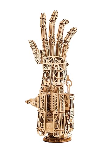 Wood Trick Cyber Robotic Hand 3D-Holzpuzzles für Erwachsene und Kinder zum Bauen – Holzmodelle, Ingenieur-DIY-Projekt, mechanische 3D-Puzzles, Modellbausätze für Erwachsene von Wood Trick