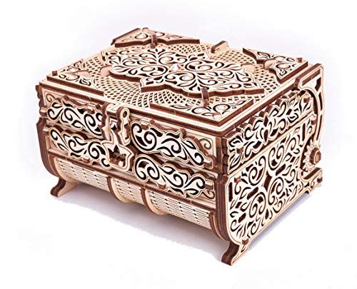 Wood Trick - Holz Modellbau Treasurebox Schatulle Swarovski Kristall 192 Teile von Wood Trick