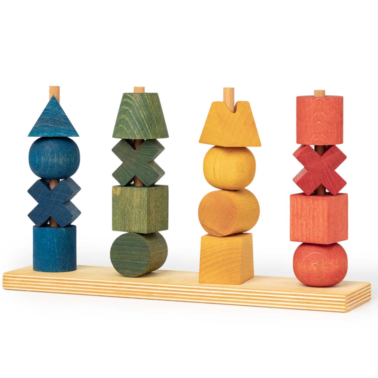 Wooden Story - Steckspiel XL Regenbogen von Wooden Story