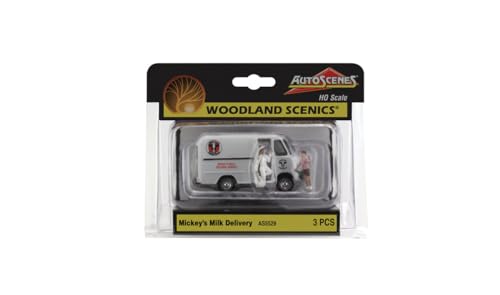 Woodland Scenics 5529 AS5529 Auto LKW Milchwagen Milchmann Milchlieferung Figur Spur HO H0 1:87 Milk Delivery von Woodland Scenics