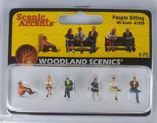 Woodland Scenics A1829 sitzende Menschen Passagiere Figuren Spur H0 HO 1:87 People Sitting von Woodland Scenics