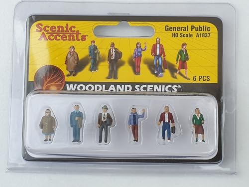 Woodland Scenics A1837 Normale gehende stehende Menschen Figuren Spur H0 HO 1:87 von Woodland Scenics