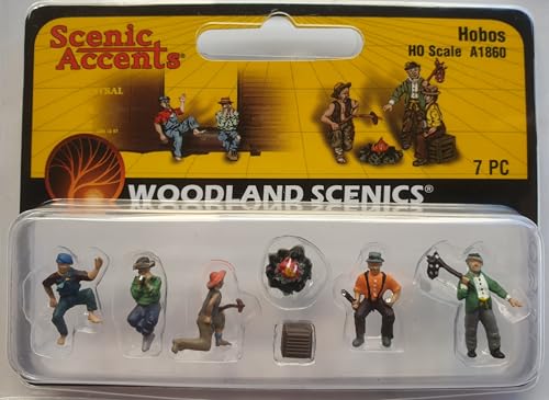 Woodland Scenics A1860 Landstreicher Obdachlose Feuerstelle Figuren Spur H0 HO 1:87 Hobos von Woodland Scenics