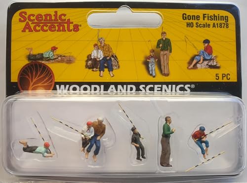 Woodland Scenics A1878 Angler Fischer angelnde Menschen Figuren Spur H0 HO 1:87 Gone Fishing von Woodland Scenics