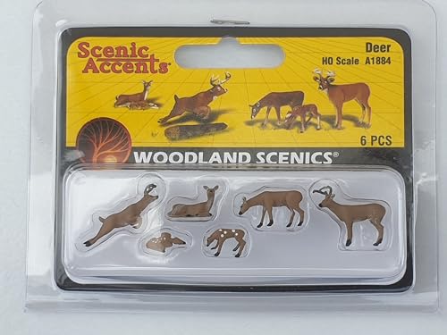 Woodland Scenics A1884 Hirsche Rotwild Hirschkalb Hirschkuh Hirsch springend Figuren Spur H0 HO 1:87 Deer von Woodland Scenics