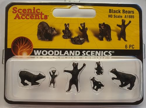 Woodland Scenics A1885 Schwarzbären Junge Zoo Wildnis Tiere Figuren Spur H0 HO 1:87 Black Bears von Woodland Scenics