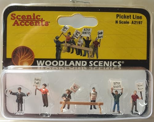 Woodland Scenics A2197 streikende Arbeiter Figuren Spur N 1:160 Picket Line von Woodland Scenics