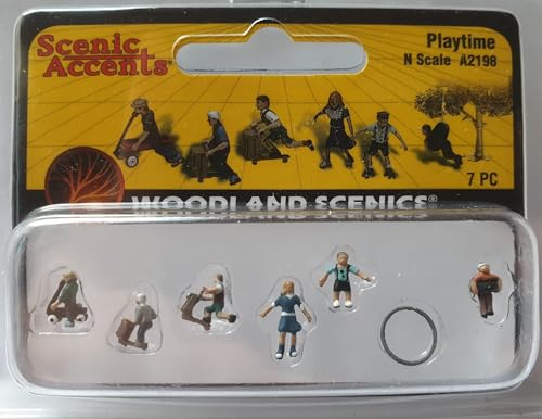 Woodland Scenics A2198 spielende Kinder Roller Seifenkisten Spielring Figuren Spur N 1:160 Playtime von Woodland Scenics