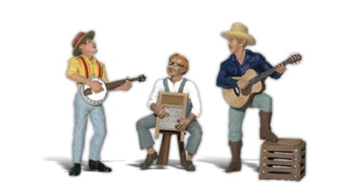 Woodland Scenics A2546 Western Band mit Banjo Gitarre Waschbrett washboard Pickin' and Grinnin' Spur G 1:32 von Woodland Scenics