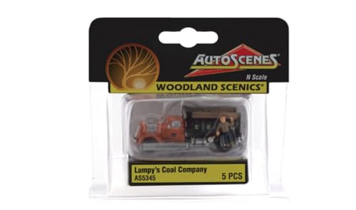 Woodland Scenics AS5345 Kohlenlieferung Kohlenmann Kohlen-LKW Figuren Spur N 1:160 Coal Company von Woodland Scenics