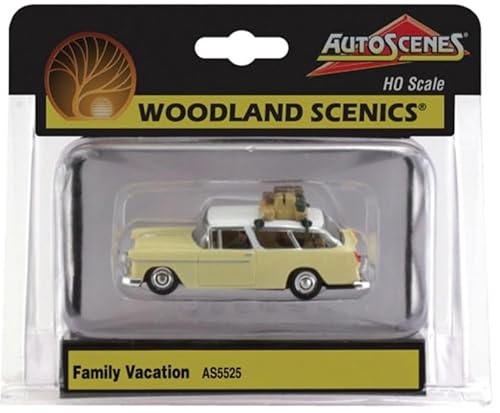 Woodland Scenics AS5525 Auto Pkw Kombi Familienurlaub Gepäck Spur HO H0 1:87 Family Vacation von Woodland Scenics