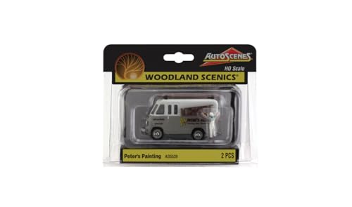 Woodland Scenics AS5539 Auto LKW Malerwagen Malerservice Leiter Figur Spur HO H0 1:87 Peters Painting von Woodland Scenics