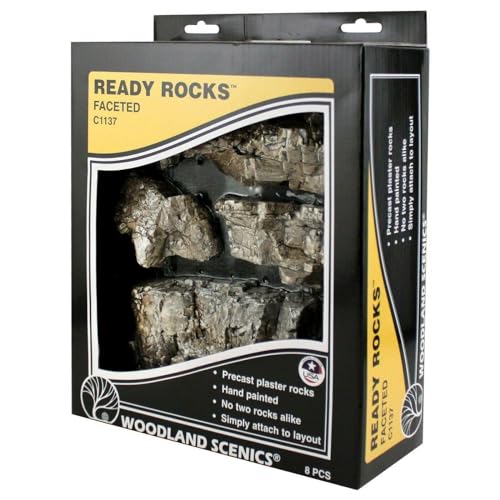 Woodland Scenics C1137 fertig gegossene und lebensecht colorierte Felsen Spur N HO H0 1:87 G Ready Rocks WC1137 von Woodland Scenics