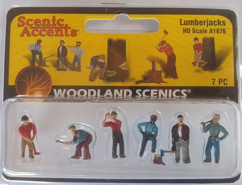 Woodland Scenics WA1876 Holzfäller Holzarbeiter Holz Machen Figuren Spur H0 HO 1:87 Lumberjacks von Woodland Scenics