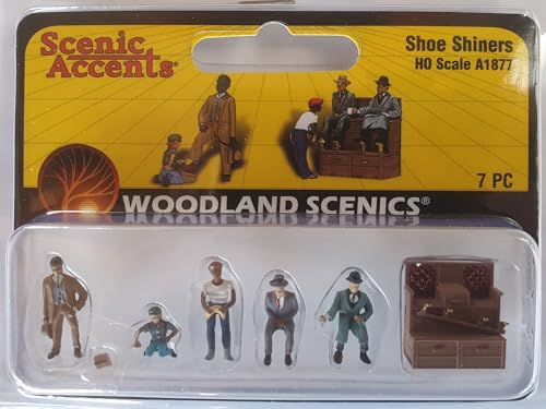 Woodland Scenics WA1877 Schuhputzer 50er Jahre Figuren Spur H0 HO 1:87 Shoe Shiners A1877 von Woodland Scenics