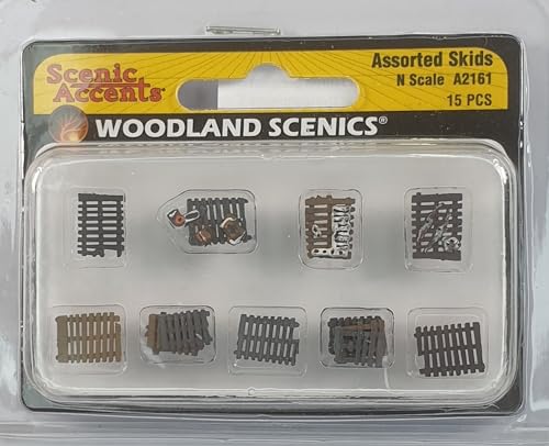 Woodland Scenics WA2161 Paletten Kisten Verladung Ladegut Lager Figuren Spur N 1:160 Assorted Skids A2161 von Woodland Scenics