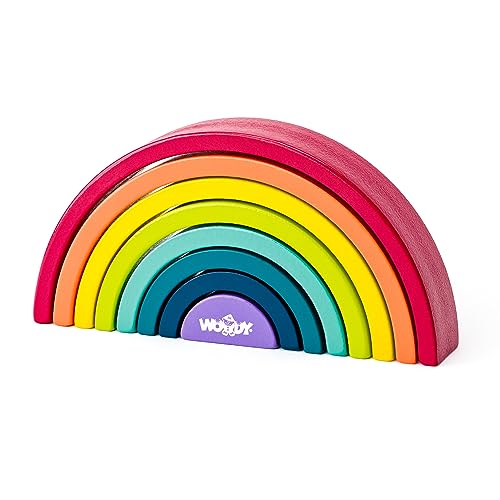 Woody Woody Balancespiel Regenbogenblöcke91993 von Woody