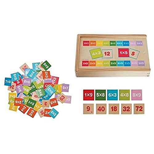 Woodyland Didactic Toys Lernspielzeug in Holzbox, 81-teilig von Woodyland