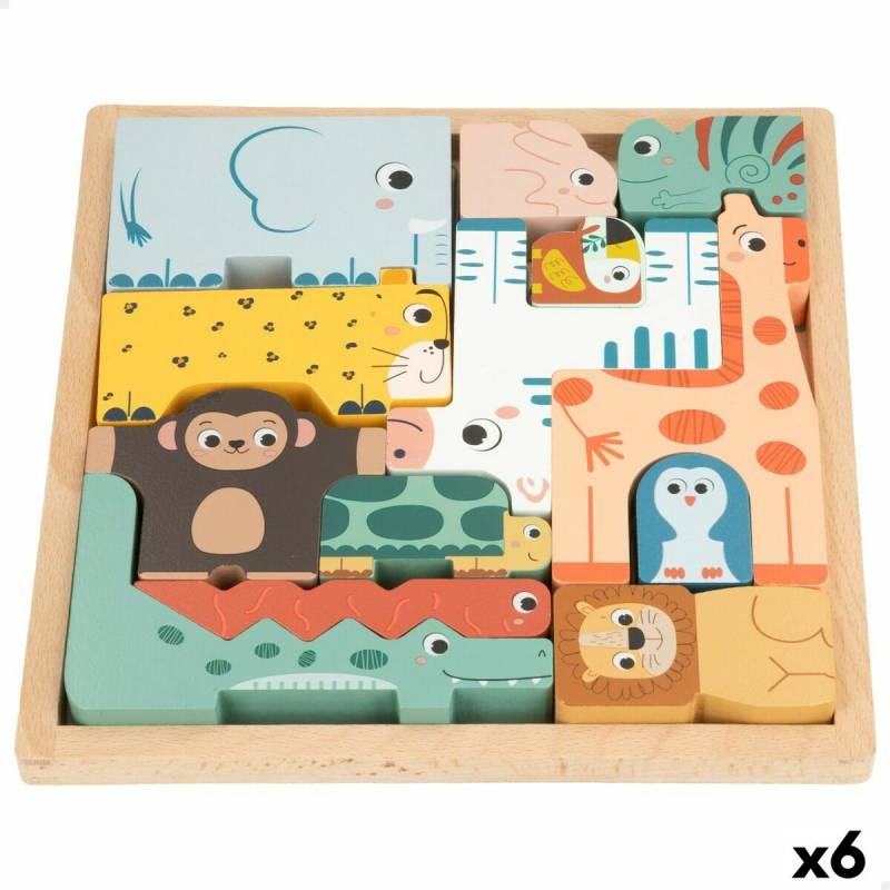 Kinder Puzzle aus Holz Woomax (6 Stück) von Woomax