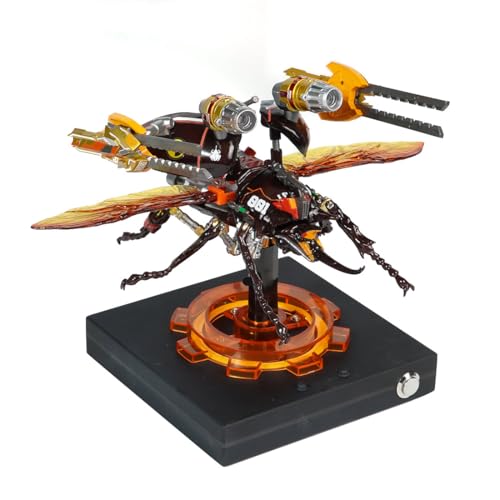 WoondXpuzzle 3D Dynamisches Mechanisches Käfermodell, Mechanisches Insektenmodell mit Übertragung, Perfekt für Hausdekoration, 222 Teile, Orange von WoondXpuzzle