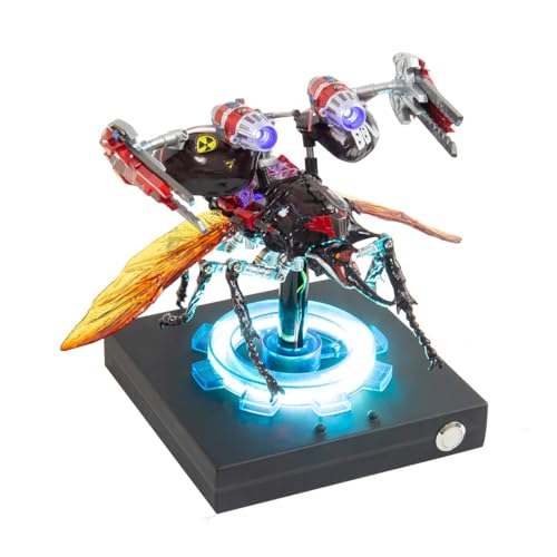 WoondXpuzzle 3D Dynamisches Mechanisches Käfermodell, Mechanisches Insektenmodell mit Übertragung, Perfekt für Hausdekoration, 222 Teile, Rot von WoondXpuzzle