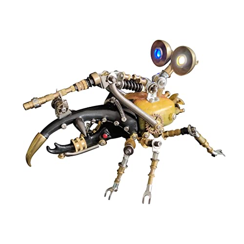 WoondXpuzzle 3D Stereo Mechanisches Insekten Puzzle für Erwachsene, Metall Dynastes Modell Bausatz, Metall Punk Montage Modell, DIY Montage Kreativ Bausätze, Perfekte Haus Ornament von WoondXpuzzle