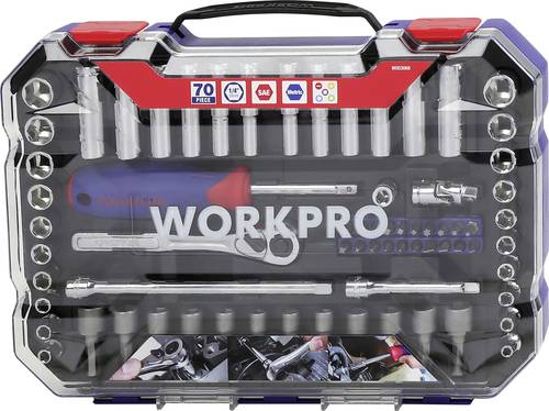 WorkPro Schraubendrehereinsatz-Set 70teilig WP202522 von WorkPro