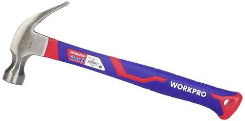 WorkPro WP241009 Klauenhammer ergonomischer Griff, hart 225g von WorkPro