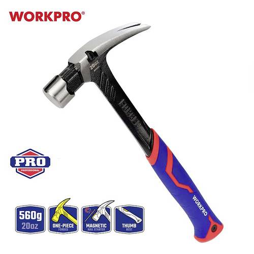 WorkPro WP241014 Latthammer ergonomischer Griff, hart 560g 1St. von WorkPro