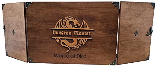 World of Dice - Premium Spielleiterschirm - aus Holz, ideal für D&D, DSA, Cthulhu und viele mehr, mit Magnete für Notizen, World of Dice - Premium Spielleiterschirm - aus Holz, ideal für D&D, DSA, Cthulhu und viele mehr, mit Magnete für Notizen, von World of Dice