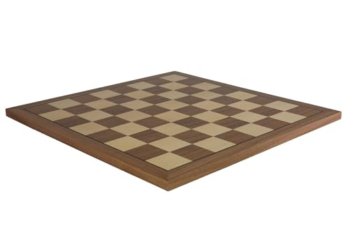 Worldwise Imports 17in Walnut and Maple Wooden Chessboard with Thin Frame and 2in Squares von WorldWise Imports