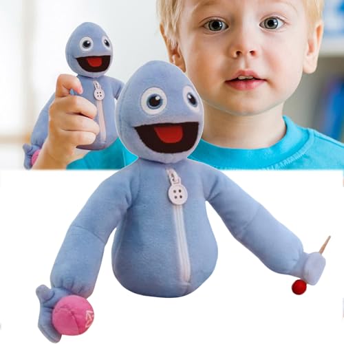 Worparsen Yeeps Hide and Seek Plüsch 25cm Yeeps Plüsch Der Neue Beste Freund Ihres Kindes Cartoon Gefüllte Spielfigur Spielzeug Yeeps Versteck und Such-Plüsch Interaktives Spielzeug für Kinder (Blau) von Worparsen