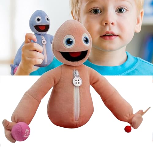 Yeeps Hide and Seek Plüsch 25cm Yeeps Plüsch Der Neue Beste Freund Ihres Kindes Cartoon Gefüllte Spielfigur Spielzeug Yeeps Versteck und Such-Plüsch Interaktives Spielzeug für Kinder (Purple) von Worparsen